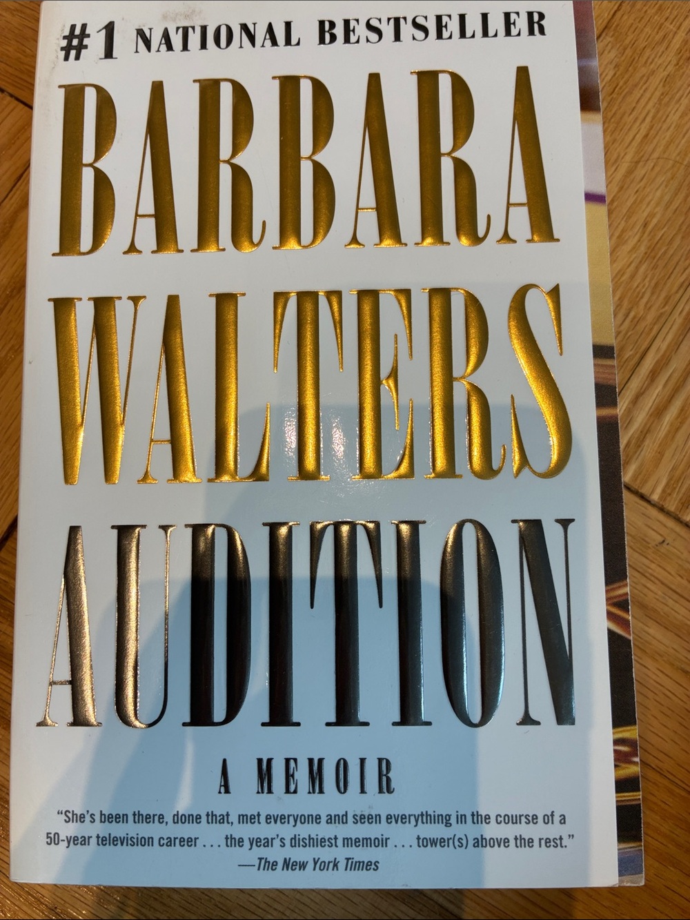 Audition by Barbara Walters - Gold & Black Hardcover